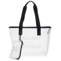 New Style Mesh Shoulder Bag Large-Capacity Mother and Child Bag Printed Letters Beach Bag Female Bag